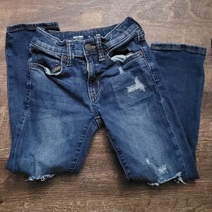 Old Navy Kids Distressed Blue Jeans Sz 6 Slim